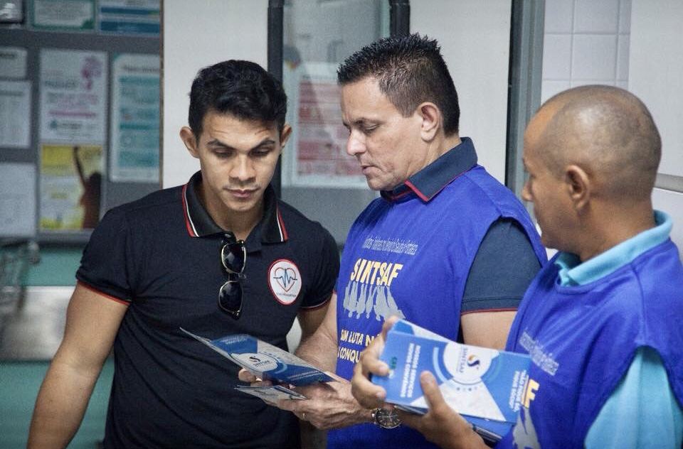 SINTSAF realiza visita à servidores das unidades de saúde de Fortaleza