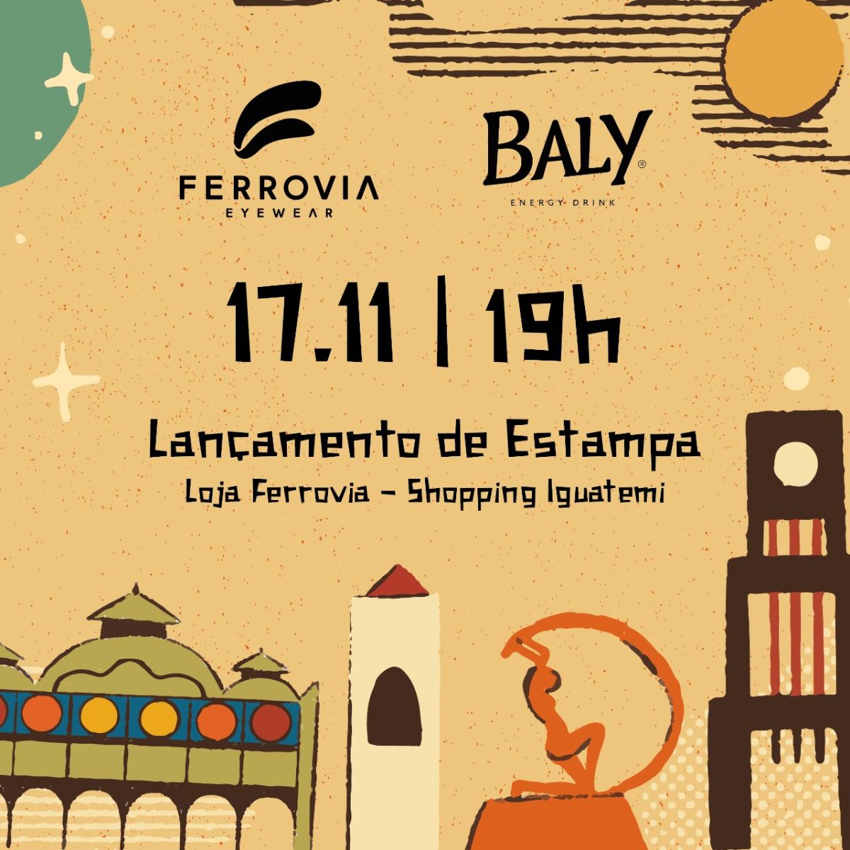 Para realçar a "cearensidade", Ferrovia Eyewear lança duas estampas com traços da nossa cultura
