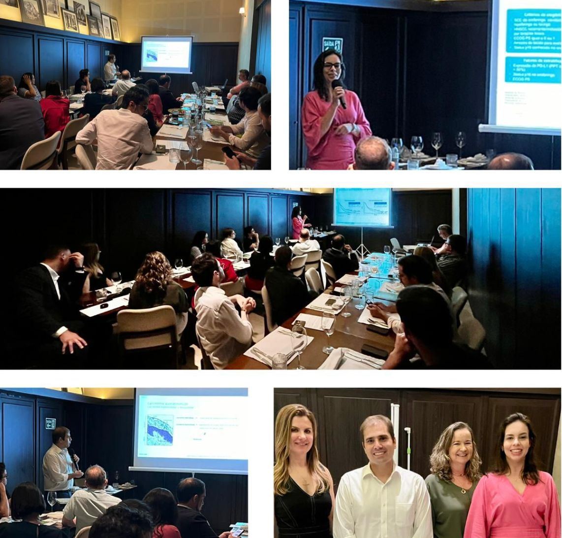 Dra. Luciana Castro e Dr. Fábio Nasser ministram palestra sobre câncer de Cabeça e Pescoço e de pele no Small Meeting da MDS
