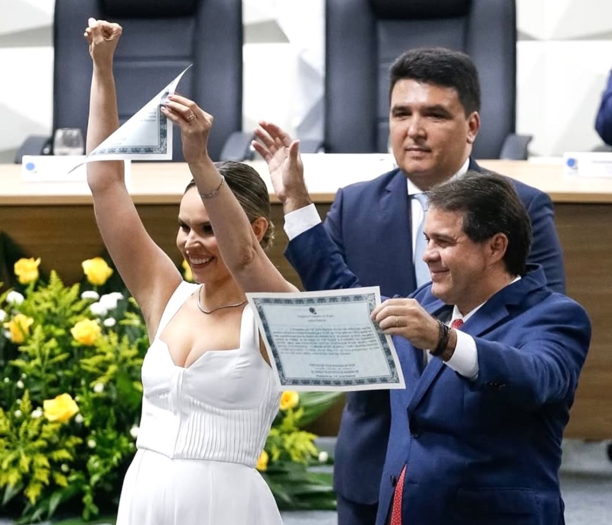 Prefeito Evandro Leitão e vice Gabriella Aguiar são oficialmente diplomados pelo TRE-CE