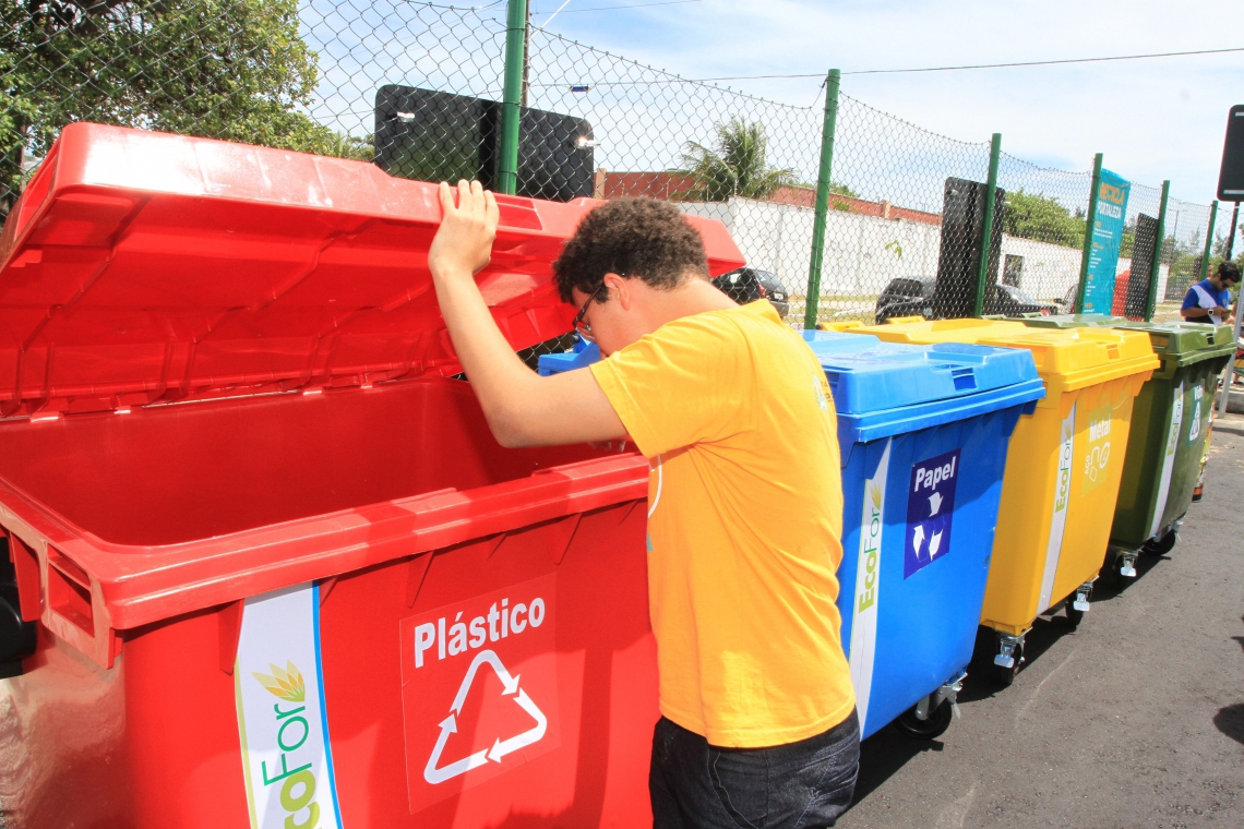 Ecopontos facilitam o descarte adequado de resíduos em Fortaleza