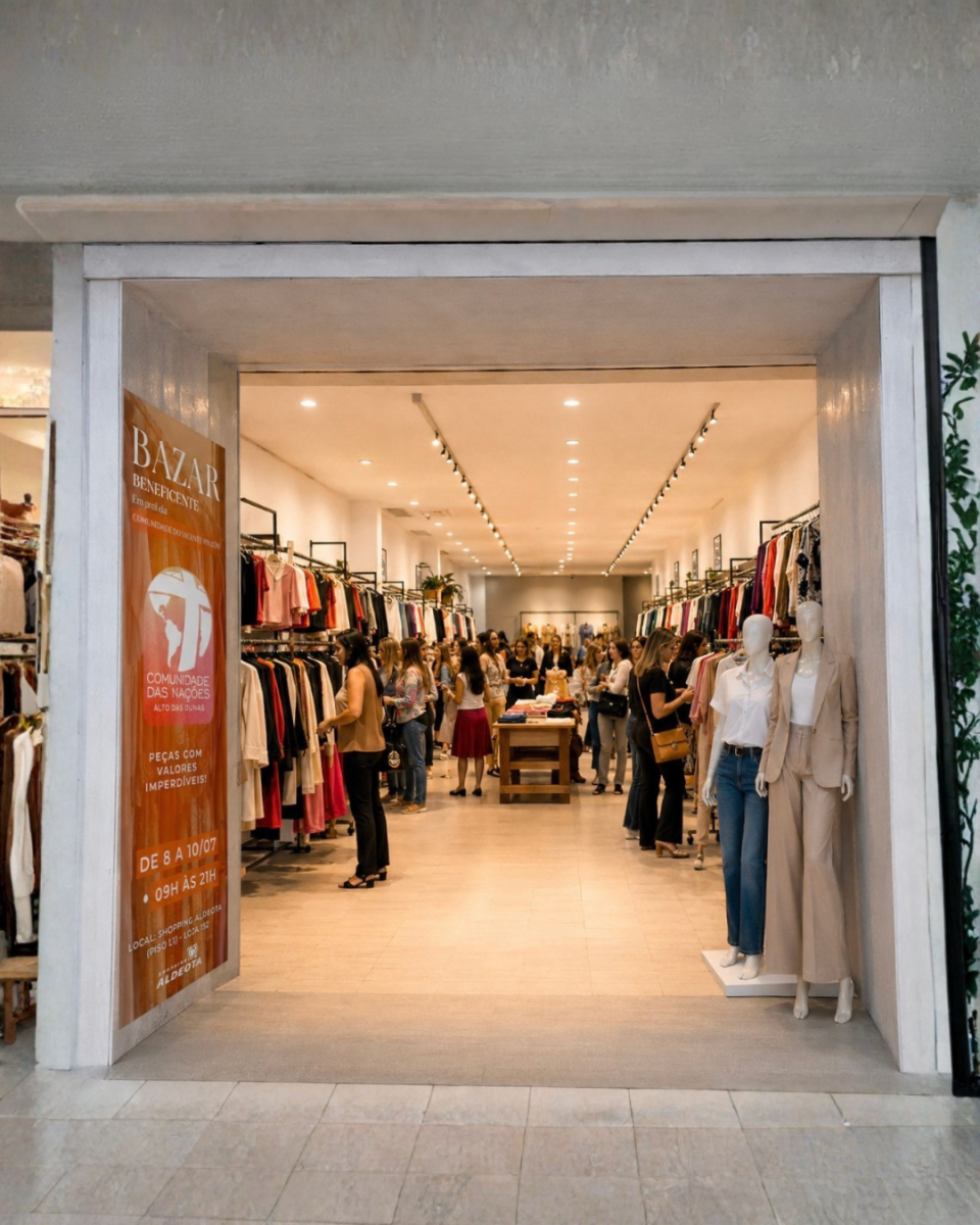 Shopping Aldeota recebe Bazar Beneficente em apoio à comunidade do Vicente Pinzón